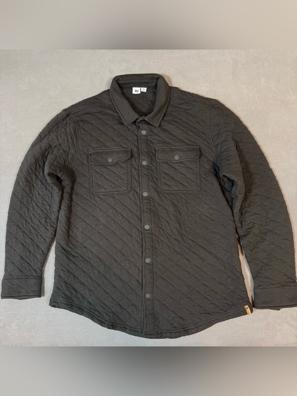 Tentree Shirt Jacket Mens XL Quilted Button Down Shacket 10tree Collared